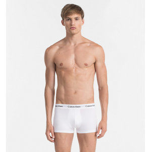 Calvin Klein pánské bílé boxerky 3pack - S (100)
